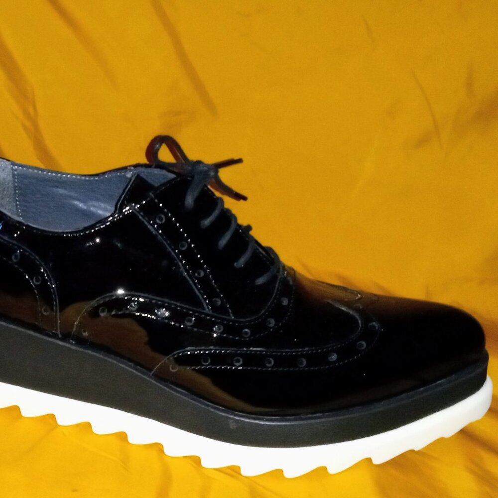 Barney's New York Women's Oxford Patent Leather Sneakers